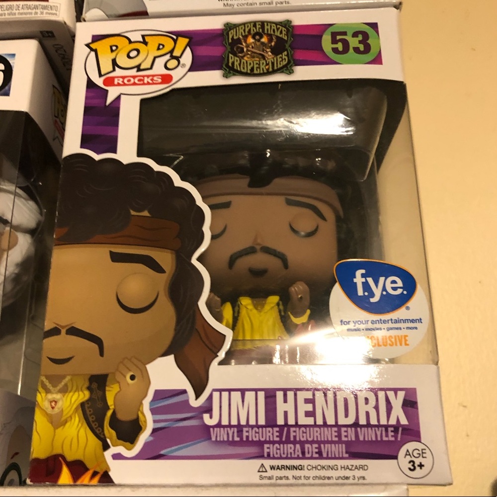 Jimmy Hendrix flaming guitar FYE exclusive funko